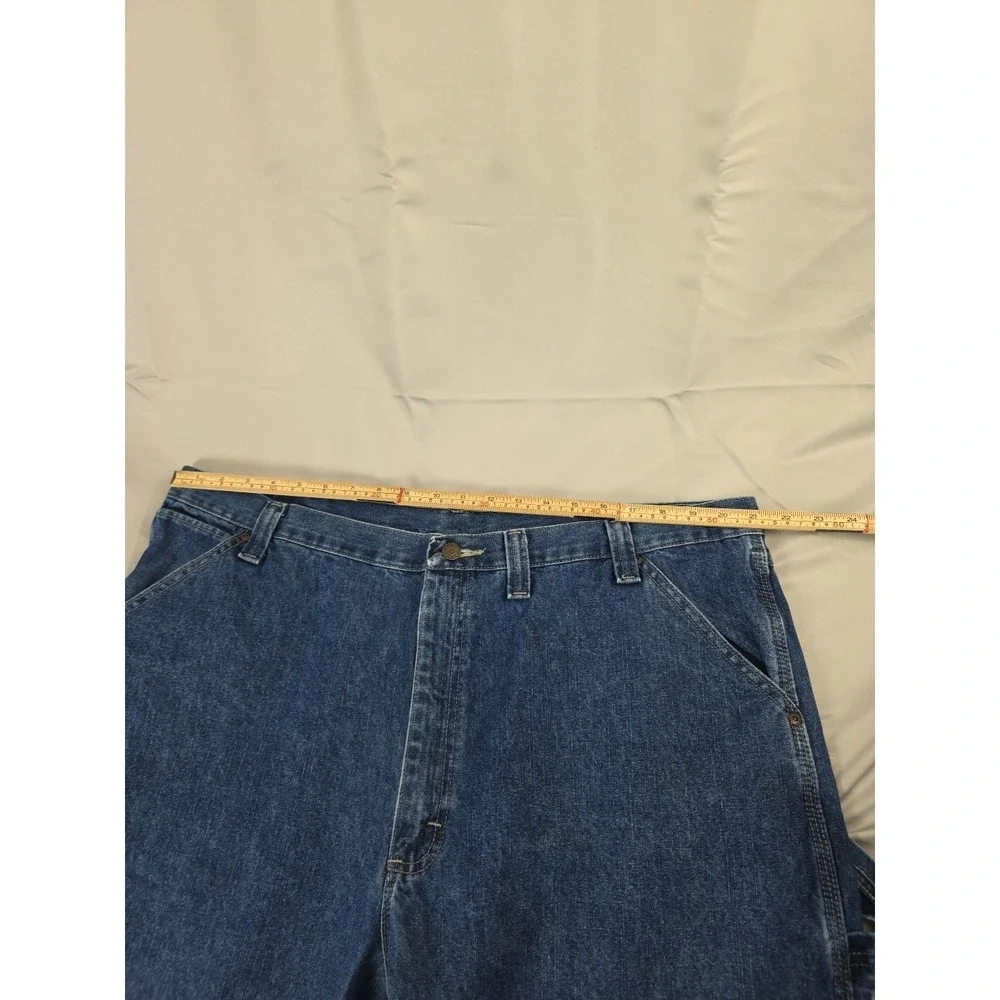 Wrangler Jeans Mens Carpenter 44x32 Blue Relaxed Baggy